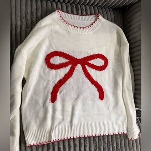 Red Bow Sweater